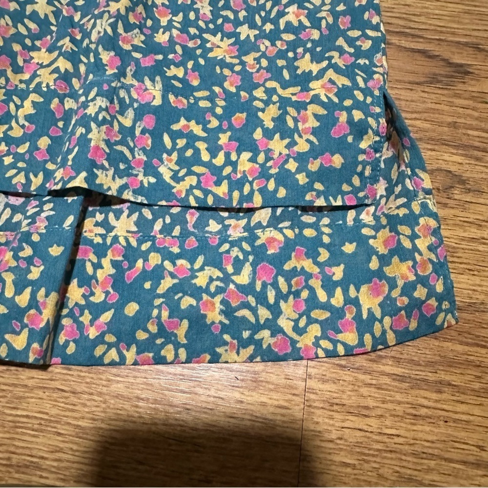 Mirth multicolor pajama top shirt light weight cotton size small short sleeve - Picture 2 of 8